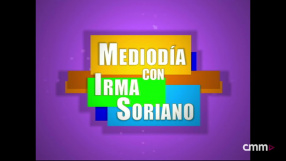 Cartel cabecera programa Mediodía con Irma